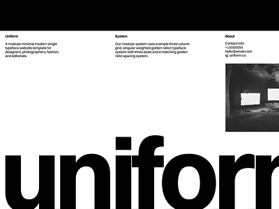 uniform minimal theme figma graphic design ui web