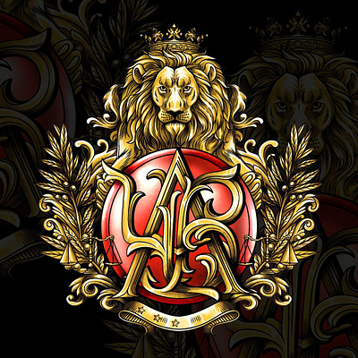 MONOGRAM - LION branding design graphic design illustration logo motion graphics typography ui ux vector