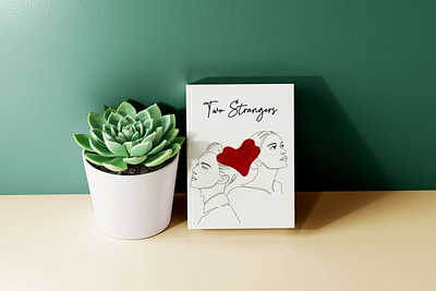Two Stranger's aesthetic art artist artwork bookcover bookdesign design graphic design illustration