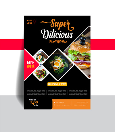 Flyer Design Template book cover design branding business card design flyer graphic design graphiquarry vector
