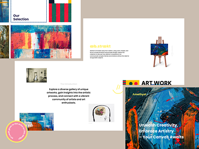 Artist Website art artist ui ux web design