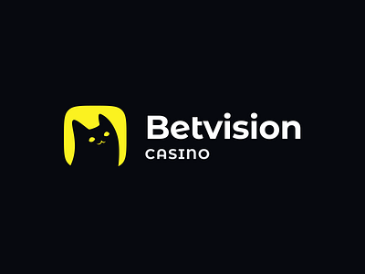 Betvision Casino - Logo betting blockchain brand branding casino casino logo cat crypto crypto casino gambling gambling logo game gaming icon igaming logo logotype online casino symbol