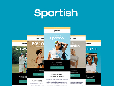 Sportish Email Template Design creative email design creative email templates email email design email design ideas email design inspiration email design trends graphic design
