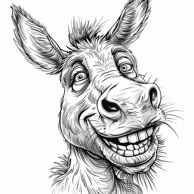Humorous Donkey Coloring Page coloring page subscription box donkey coloring donkey coloring pages donkey colouring download coloring pages imagella subscribe for coloring