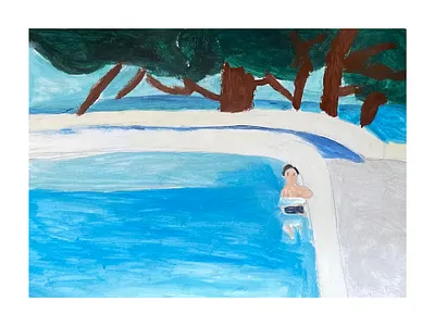 The Pool 2 art artist branding contemporary art design graphic design illustration motion graphics painting