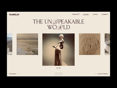 The Unspeakable World - 02 (Visual Exploration) art direction concept design digital digital design editorial graphic design grid interface layout typography ui ux visual design web web design website