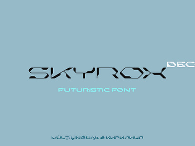 Skyrox Deco Font ai graphic design intelligence typography