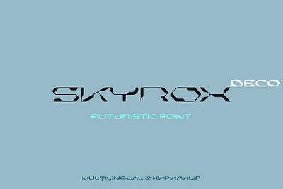 Skyrox Deco Font ai graphic design intelligence typography