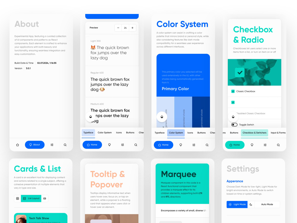 Functional UI Components by Ruben S. on Dribbble