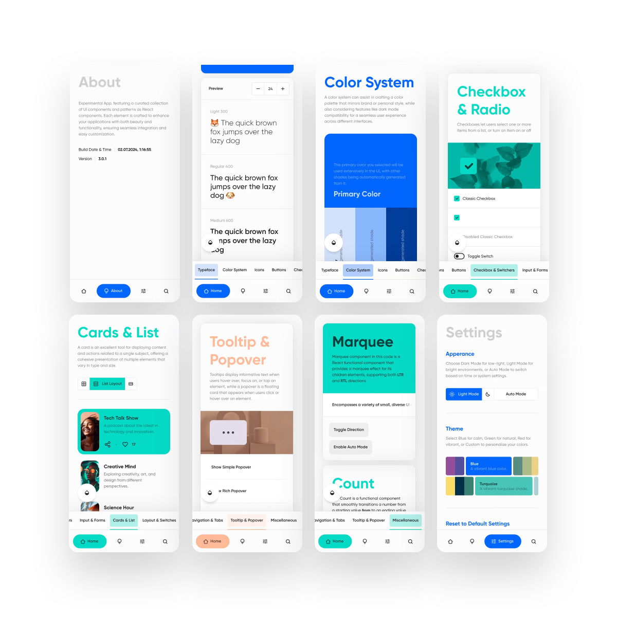 Functional UI Components by Ruben S. on Dribbble