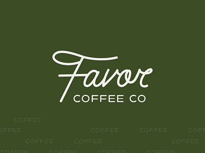 Favor Coffee Co. Branding brand design branding coffee color palette design graphic design illustration illustrator logo mockups social media typography vector wordmark