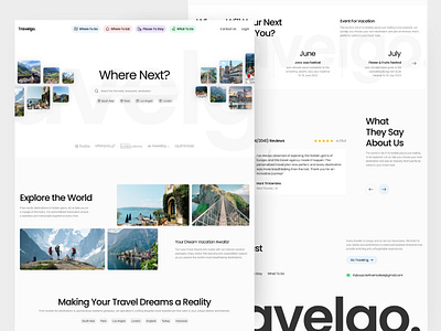 Travel UI Kit Landing Page agency beatiful holiday hotel landing page landing page design nature travel travelling ui uidesign uiux vacation view web web design website website design