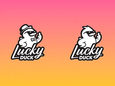 Lucky Duck Logo brand design branding design duck graphic design illustration logo logotype lucky duck seltzer