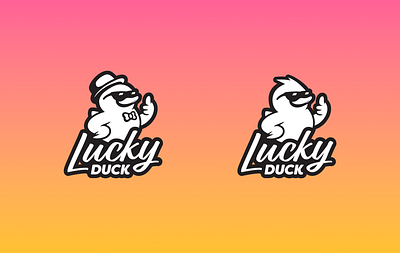 Lucky Duck Logo brand design branding design duck graphic design illustration logo logotype lucky duck seltzer