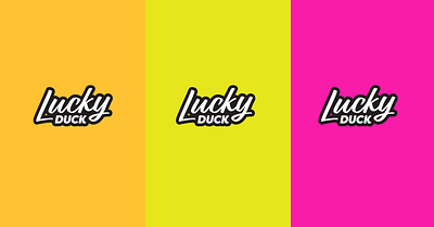 Lucky Duck Logotype brand design branding design graphic design logo logotype lucky duck wordmark