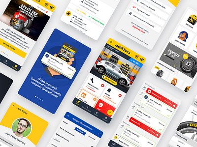 Energiteca - Car Management Mobile App app app design car design mobile ui design ux design