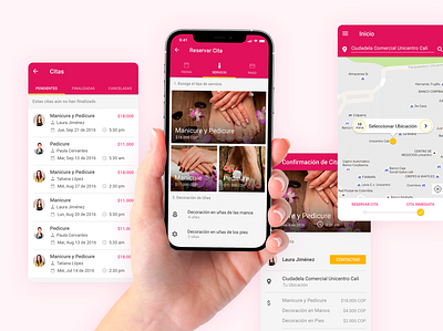 LaManicurista - Mobile App Concept & Design app app design beauty mobile ui design ux design