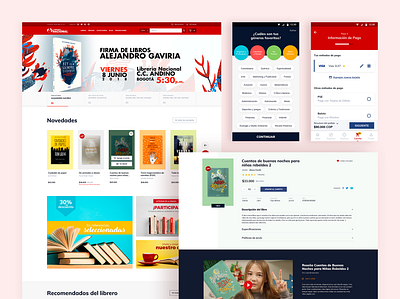 Librería Nacional - A Book eCommerce Website & App Redesign app app design books bookstore design desktop homepage mobile redesign ui ui design ux ux design website