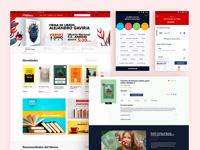 Librería Nacional - A Book eCommerce Website & App Redesign app app design books bookstore design desktop homepage mobile redesign ui ui design ux ux design website
