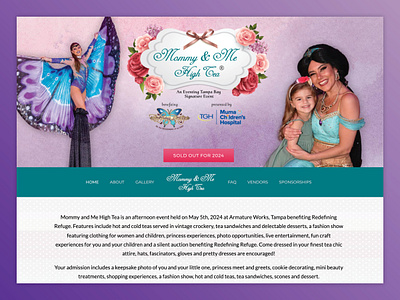 Nonprofit Event Microsite web design