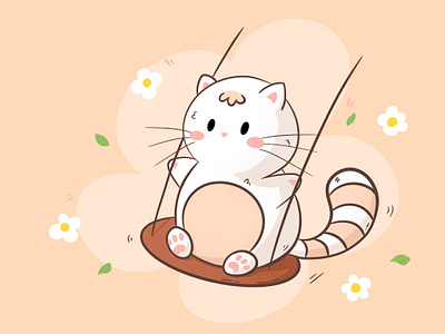 Cute Cat digital illustration illustration procreate