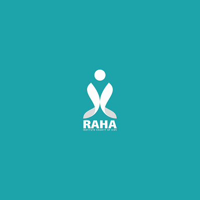RAHA Institute of charity kid branding graphic design logo