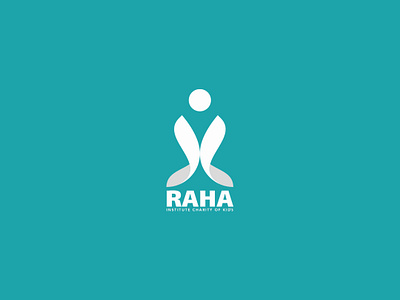 RAHA Institute of charity kid branding graphic design logo