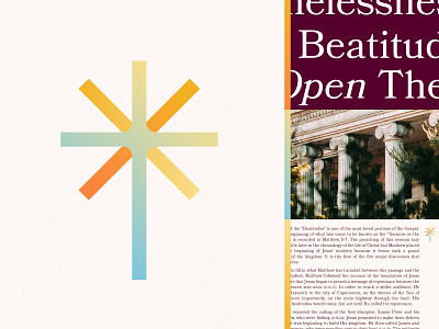 Worldview 🔆 Icon branding christian church church design cross dagger gradient graphic design icon logo logo design religion research typography