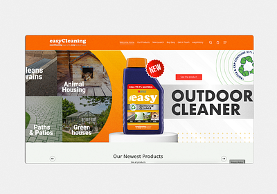 Easycleaning - website home ui