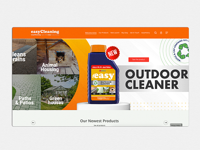 Easycleaning - website home ui