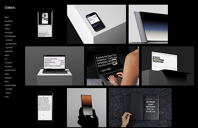 Collect Concept contemporary design figma minimal modern premium sleek web