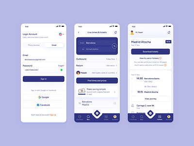 Travel - Ticket Booking Mobile App abu hasan andorid app design booking app buraq lab clean destination flight flight booking hotel booking app ios journey minimal mobile app tourism travel agency travel ticket booking app traveling trip planner vacation