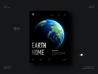 Earth Home 3d branding design figma graphic design icon illustration ui vector