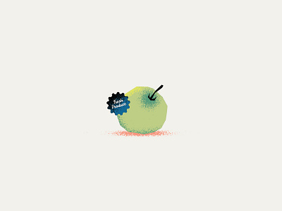 An Apple a Day - DKNG Mezzo Texture Trial Illustration dkng fruit illustration texture typography wood block