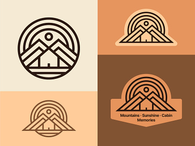 Middle Ground Compendium: Week 138 badge badge design branding cabin logo mountains retro simple typography