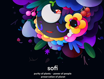 sofi illustration abstract application character design illustration zutto