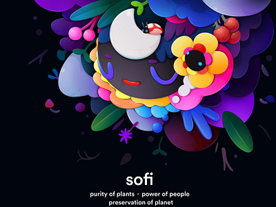 sofi illustration abstract application character design illustration zutto