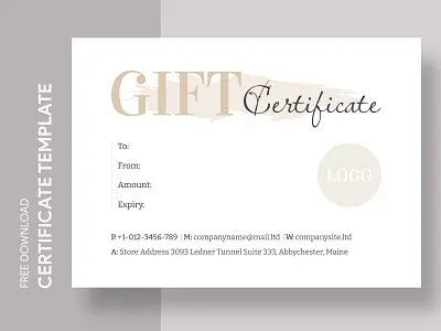 Beige Minimal Gift Certificate beige beige certificate certificate certificates docs free gift certificate template free google docs templates free template free template google docs gift certificate gift voucher google google docs google docs certificate template minimal template voucher