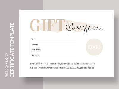 Beige Minimal Gift Certificate Free Google Docs Template beige beige certificate certificate certificates docs free gift certificate template free google docs templates free template free template google docs gift certificate gift voucher google google docs google docs certificate template minimal template voucher