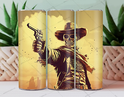 Cowboy Skeleton Skinny Tumbler Wrap color image cow vector cowboy design cowboy tumbler custom tumbler design illustration skeleton tumbler skinny tumbler skinny vector sublimation tumbler art tumbler design tumbler sublimation tumbler vector design tumbler warp vector art waterslide tumbler