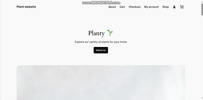 Plant Store Website branding create website web design web development wordpress website