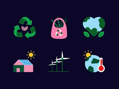 Eco Friendly Greenpeace Illustration canva graphic design icon ui