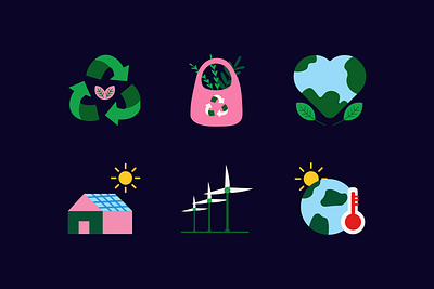 Eco Friendly Greenpeace Illustration canva graphic design icon ui