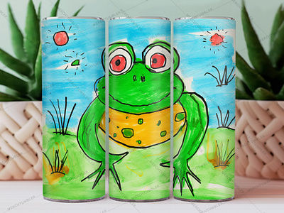 Hand Drawn Frog Skinny Tumbler Wrap color image custom design design frog frog tumbler frog vector art illustration photography skinny tumbler skinny vector sublimation tumbler art tumbler design tumbler sublimation tumbler vector tumbler warp vector art waterslide tumbler