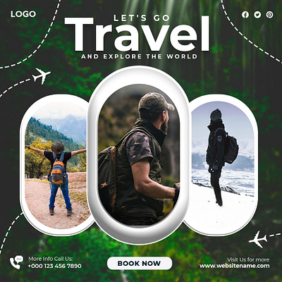 Travel Social media post design adobe photoshop ads banner branding design facebook post graphic design illustration instagram instagram post post poster poster design social media social media design social media post travel travel agency truism ture