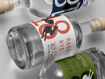 18 Rabbit Rye Whiskey - Logo/Packaging Design brand design branding design graphic design illustration logo logo design packaging packaging design typography