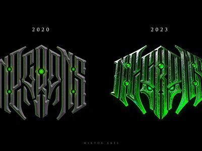 Necrons 40000 branding game game logo graphic design high style lettering logo logotype necrons typography undead warhammer