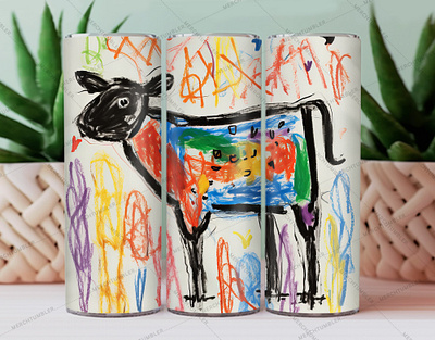 Hand Drawn Cow Skinny Tumbler Wrap color image cow cow art cow tumbler custom design custom tumbler design illustration photography skinny tumbler sublimation tumbler design tumbler sublimation tumbler vector tumbler vector art tumbler warp vector art waterslide tumbler