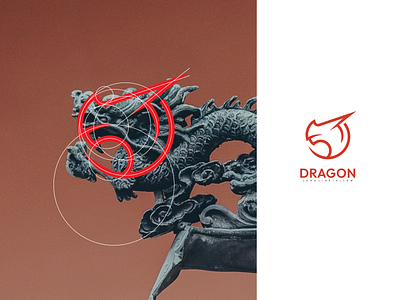 Dragon Logo Line branding design graphic design icon illustration logo logo design logotype vector