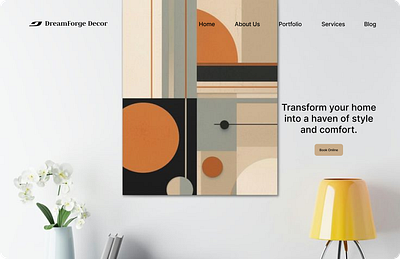 Interior Design Website Landing Page